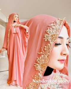 KAFTAN LEBARAN DAN PESTA MUSLIMAH DRESS MEWAH ELEGAN PREMIUM CERUTY BABYDOLL - NS CNTK KAFTAN