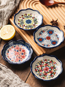 Đĩa Tráng Men Gốm Sứ Sáng Tạo Cổ Điển Đĩa Đựng Gia Vị Đĩa Đựng Nước Sốt Đĩa Đựng Thức Ăn Đĩa Đựng Xương Đĩa Đựng Nước Mắm Đĩa Dùng Tại Nhà