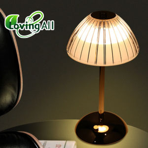LED Table Lamp Touch Sensor Dimmable Desktop Night Light Rechargeable Wireless Reading Lamp for Hotel Bar Bedroom Decor Light