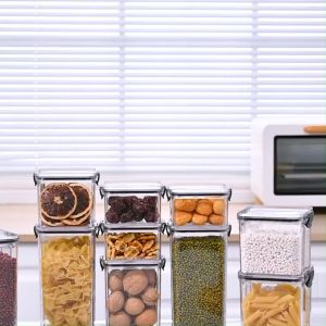 Satu Keluarga Toples Lebaran 5IN1 Kotak Bening 1800ML C1043 Kotak Transparan Kedap Udara Penyimpanan