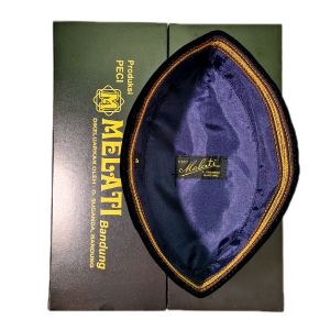 Peci Melati Kopiah Songkok Hitam Polos Tanpa Kertas Type MDS Non AC Nyaman Dipakai