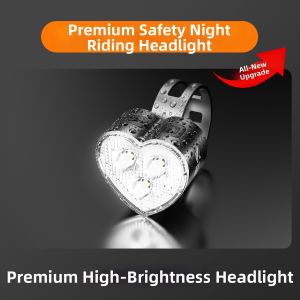 SMILING SHARK | Super Bright Night Cycling Light Long Battery Life