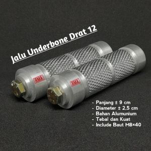 Jalu Step Underbone Anderbon Jalu Pijakan Underbon Universal Drat 12