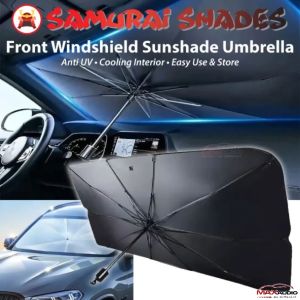 Car Front Sunshade Windscreen Samurai Shades Anti UV Heat Universal Sun Visor Windshield Umbrella