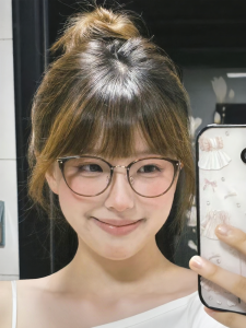 BEIYOU | Gọng Kính Chống Ánh Sáng Xanh Cat Eye Titanium Nhẹ