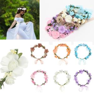 UUMIR Women Decoration Beach Wreath Flower Hairband Crown Forehead Hair Band Bride Hair Wreaths Wedding Garland