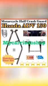 Motorcycle Stainless Steel 304 Half Crash Guard Pair For Honda ADV 150 Good Quality Made In Thailand