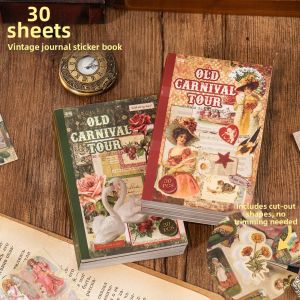 Yuxian | Vintage Artistic Scrapbook Stickers 30 Pieces
