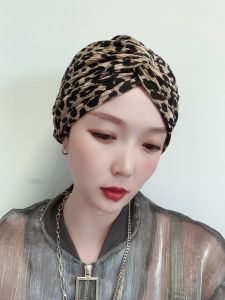 Leopard Print Tam-O-Shanter South korea Ins Retro Street Spots Camel Hipster Hip-hop Pu Shuai Beanie Hat Yupi Toque
