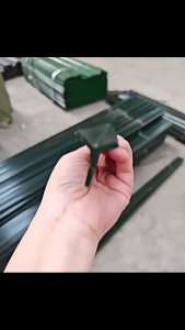 Besi Tiang Pagar 10pcs Pagar Cyclone Column Triangular Pointed Solid Iron Column Tiang Fence Posts