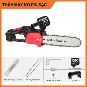Máy cưa pin cầm tay cao cấp 3200WMáy cưa xích dùng pin 48VCưa xích chạy pinMáy cưa gỗ cầm tay điệnMáy cưa điện cầm tay sạc pinBảo hành 10 năm