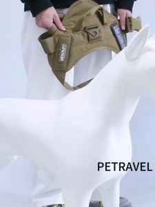 Tactical Dog Vest Training Military Patrol Service Dog Harness Adjustable Nylon Dog Harness with Handle Dog Summer Clothes