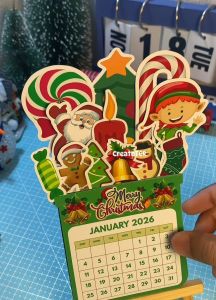 Perfect Gift for Christmas. Christmas Calendars 20cm x 12cm . made with thick photopaper Vibrant colors with stand