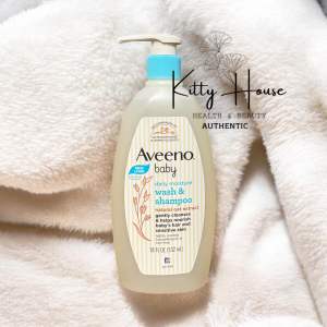 Sữa tắm gội cho bé Aveeno Baby Wash & Shampoo chiết xuất từ yến mạch tự nhiên chai 532ml