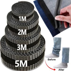 5M Self-Adhesive Jeans Paste Iron on Pants Edge Shorten Repair Pants for Jean Clothing Jean Pants Apparel DIY Sewing Fabric