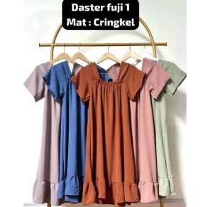 Dress Fuji Jumbo Viral Terlaris /Cringkle Laura/Daster Fuji Korean Style/Dres Airflow Kekinian/Daster Fuji viral/Daster Laura Cringkel Airflow/Daster Fuji Viral tiktok/Daster Cringkle Airflow Viral 2024 Dres laura Fuji Cringkel Airflow