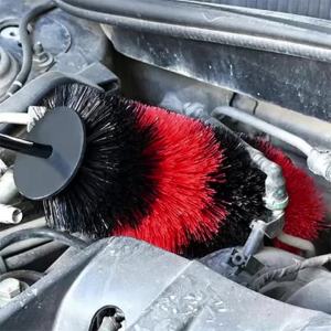 Master Wheel & Tire Brush Easy Reach Wheel and Rim Detailing Brush Long Soft Bristle Car Tire Brush for Wheels Rims Exhaust Tips