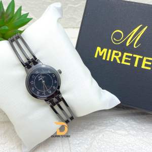 MIRETE Jam Tangan Wanita Analog Rantai Fashion Mewah Free Box Bisa COD