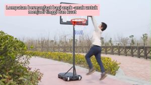TIANG RING BASKET PORTABEL STAND BASKET ANAK/Mainan Basket Bola Ring Basket Tiang Besi Portable Bisa Dipindah Pindah/Ring-Basket-Dan-Tiang
