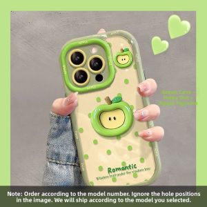 New Womens Style Cream Apple Doll Phone Case for Apple 16 pro iPhone 15 pro Max 4 plus 13 pro 12 Super Cute 11 Silicone Protective Cover for Xs 8 7p