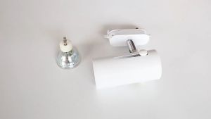 【Replaceable Bulb】TEP Track Light Complete Set Track Spotlight Tricolor Ceiling Light Clothing Store Spotlight Rotatable 360 Degrees