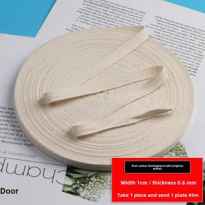 Pure Cotton Tape Strips Handmade Baby Clothes Marching Leg Bands Herringbone Edge Rolling Material Home Fabric DIY Accessories