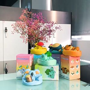 Mô Hình 6 Nhân Vật Pokemon Ngủ Trên Bao Cát Dễ Thương Decor Trang Trí Bộ Sưu Tập Nhân Vật Quà Tặng Cho Bé