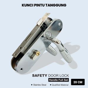 Handle set kunci pintu tanggung 20 CM