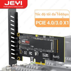 JEYI | JEYI M.2 NVME SSD Adapter Card PCIe X1 2280 Sang PCIe 3.0 4.0 Mở Rộng Cho Máy Tính Để Bàn Tốc Độ Tối Đa SK1 16Gbps