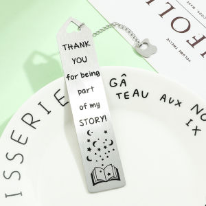 Personalized Bookmark Creative Stainless Steel Bookmarks for Friend Lover Classmate Gifts Collection Valentines Day