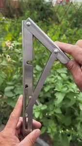 1 คู่ ฉากพับเหล็ก ชุดขารับชั้น ติดผนัง ฉากรับชั้น ฉากเหล็กพับ