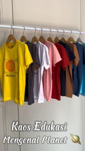 Kaos T-Shirt Anak Laki laki Perempuan Motif Tata Surya 1-14 Tahun
