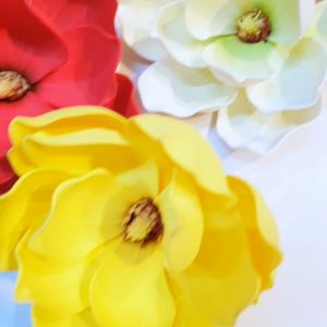 Hoa mộc lan giả size lớn trang trí tết oản tài lộc giỏ quà tết cắm bình hoa