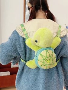 Balo Gấu bông hoạt Hình CHÚ RÙA XANH ngộ nghĩnh đáng yêu - Túi gấu bông ASANRIO HOUSE