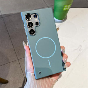 Ốp Siêu Mỏng Từ Tính Thiết Kế Sang Trọng Dành Cho Samsung Galaxy S25 Edge S24 S23 S22 Plus Ultra FE Và Tương Thích Chống Sốc Tương Thích Với Magsafe Ốp Lì PC Cứng