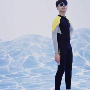 kids 2.5MM Neoprene Front zipper Wetsuit Keep Warm Diving Suit for Swimming Suit Boy Girl