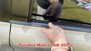 Window Panel Trim (Chrome/Titanium Black) Door Lining Belt Moulding Garnish Stainless Steel Perodua Proton Toyota Honda Axia Myvi Bezza Saga Alza Viva Kancil Kelisa Kembara Kenari Persona Wira Waja Satria Exora Preve Wish Innova Hilux Almera Livina