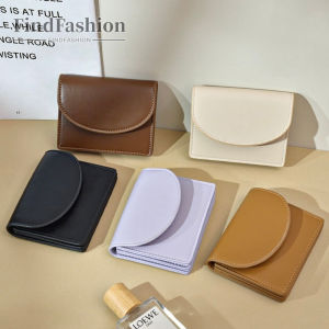FindFashion Korean Wallet PU Leather Coin Purse Wallet for Women Simple Solid Color Coin Purse for Women
