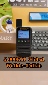 OKARADIO R02 Global POC Radio National 6000KM No Distance Limit Walkie Talkie 5G Network Phone Management Two Way Radio