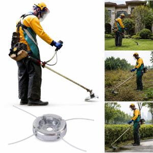 Aluminum Protective Cover Trimmer HeadUniversal Grass Cutter HeadGarden Machinery Replacement PartsWeed Wacker