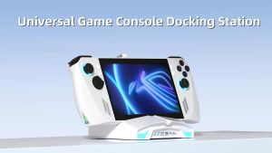 Hagibis ROG Ally/Steam boong/Switch/OLED Dock 6 trong 1 Trạm Sạc phổ thông với 4K60hz HDMI USB3.1 10gbps truyền tốc độ cao 2.5g RJ45 100W PD đèn RGB USB C HUB 2171 1-58