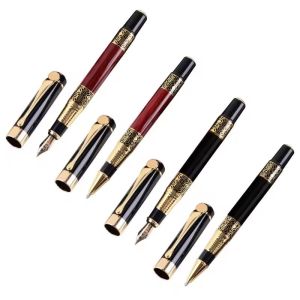 Metal Wood Grain Fountain Pen School Supplies Pens Student for Ballpoint Pen Stationery Supplies Fountain Pen High Quality