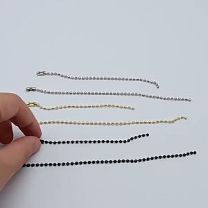【500 PCS】Rantai Kuku 10cm Rantai Biji Lada Rantai Hangtag Nikel