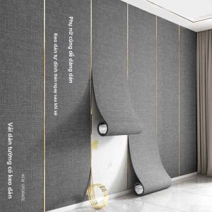 Vải Dán Tường Giảm Âm Từ Flax Tự Dính