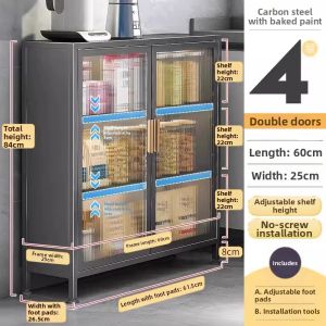 JUMEISHI | Narrow Cabinet & Multi-functional Storage Kitchen Shelf