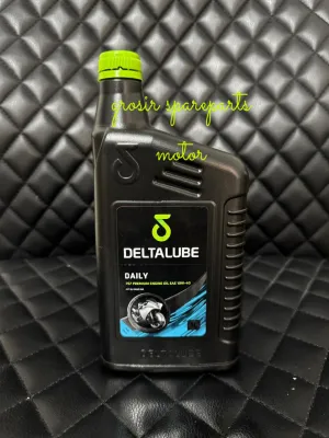 OLI DELTALUBE 1 LITER DAILY 757 PREMIUM ENGINE OIL SAE 10W-40 API SL/JASO MA HARGA PERBOTOL 1 BOTOL