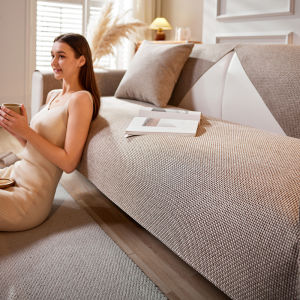 Anti-slip Linen Sofa Cover All Seasons