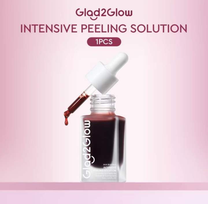 GLAD2GLOW AHA BHA PHA Intensive Peeling Solution Serum Lactic Acid ...