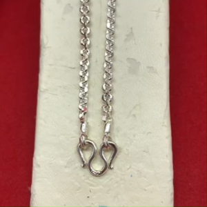 สร้อยคอแฟชั่น ลายโซ่ คตกิต สีเงิน ตะขอตัวเอ็ม ความยาว 24 นิ้ว ดีไซน์สวย ดูดี พร้อมส่ง มีปลายทาง