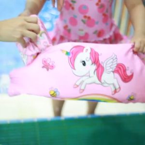 Phao bơi trẻ em phao tay tập bơi liền thân trợ nổi đỡ ngực siêu an toàn cho bé Trai - bé Gái 2- 10 tuổi (Không Cần Bơm)